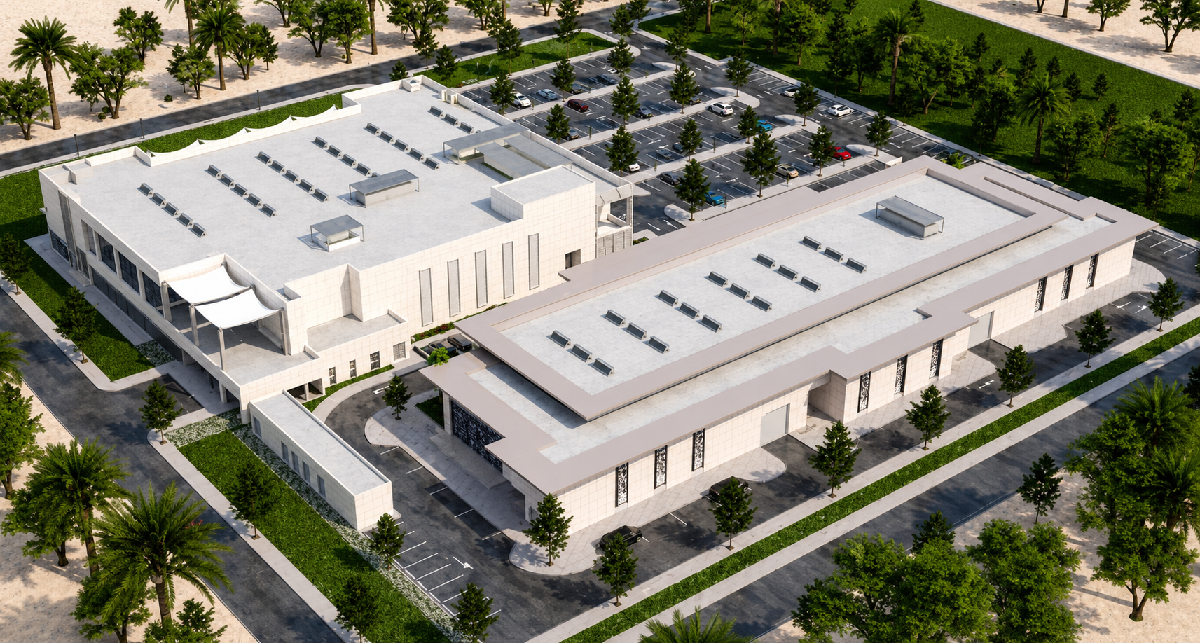 Shakhbout City Project aerial rendering
